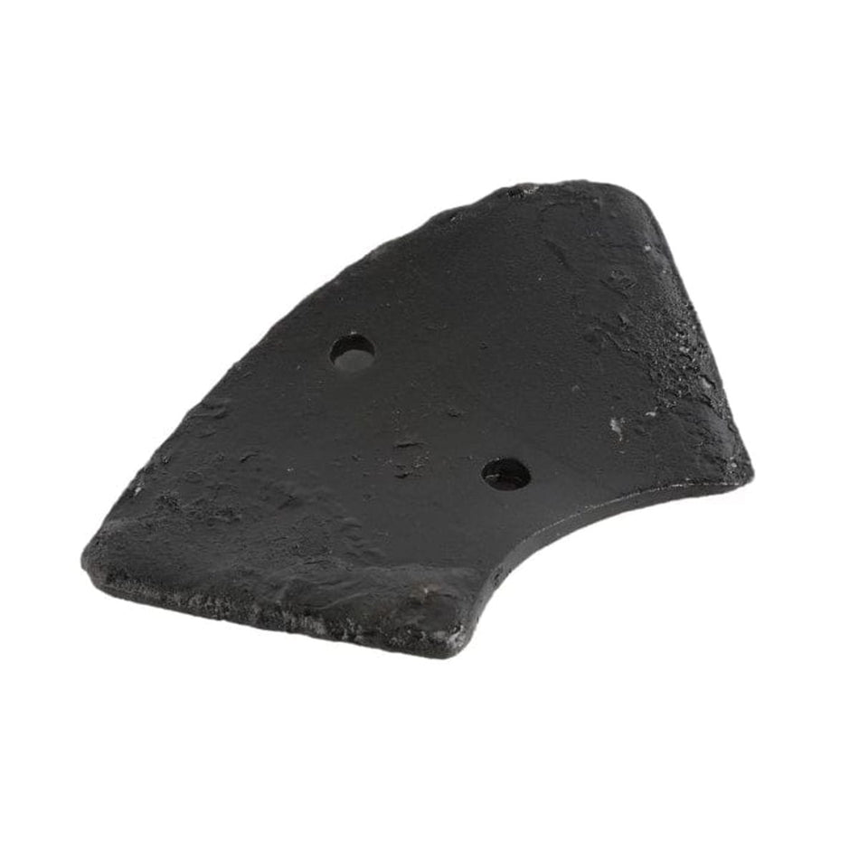 A studio product shot of the Little Beaver 9023-8 standard auger replacement blade, showcasing the curved heavy-duty hardened steel construction and black protective coating for industrial earth drilling.