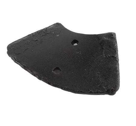 An angled perspective of the Little Beaver 9023-8 bolt-on blade, demonstrating the thick industrial steel profile designed to slice through sand, loam, and clay soils.