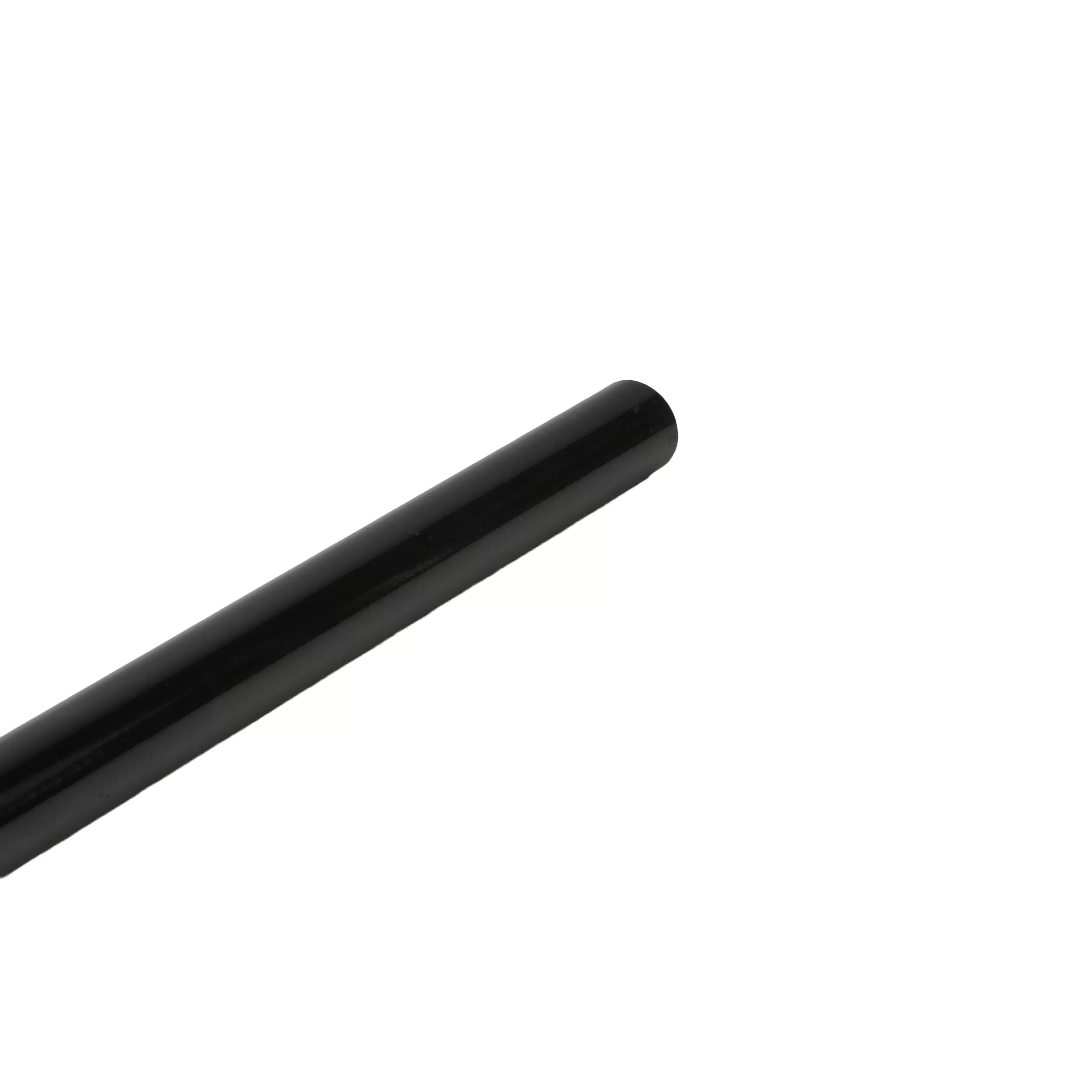 Close-up studio view of the opposite terminal end of the Little Beaver 10340 structural torque tube, displaying a clean, rounded, open cylindrical steel profile interface.