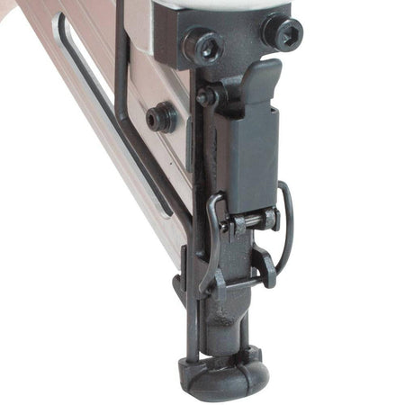 Close-up of a mechanical component on a white background