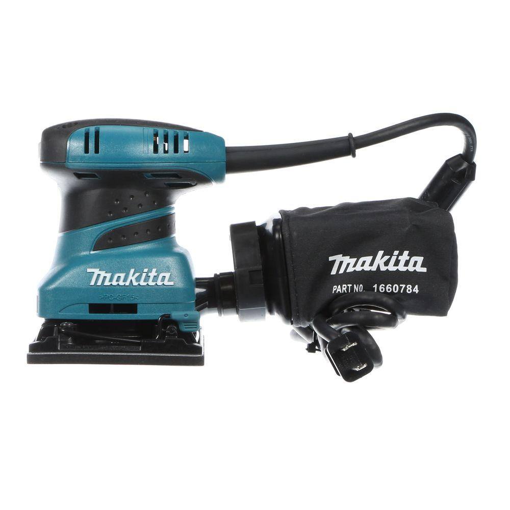 Makita sander tool on a white background