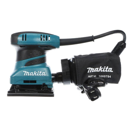 Makita sander tool on a white background