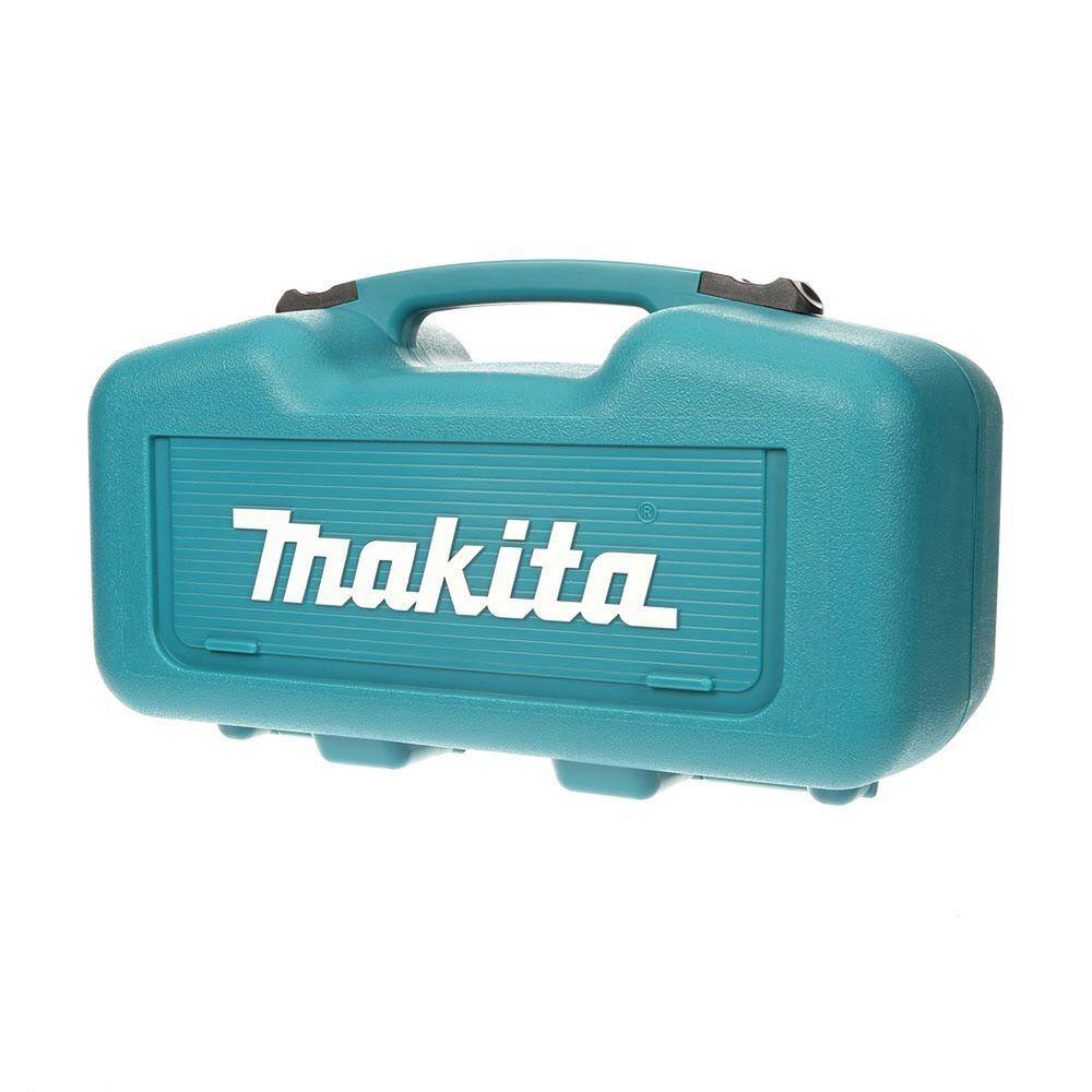 Blue tool case with Makita logo on a white background