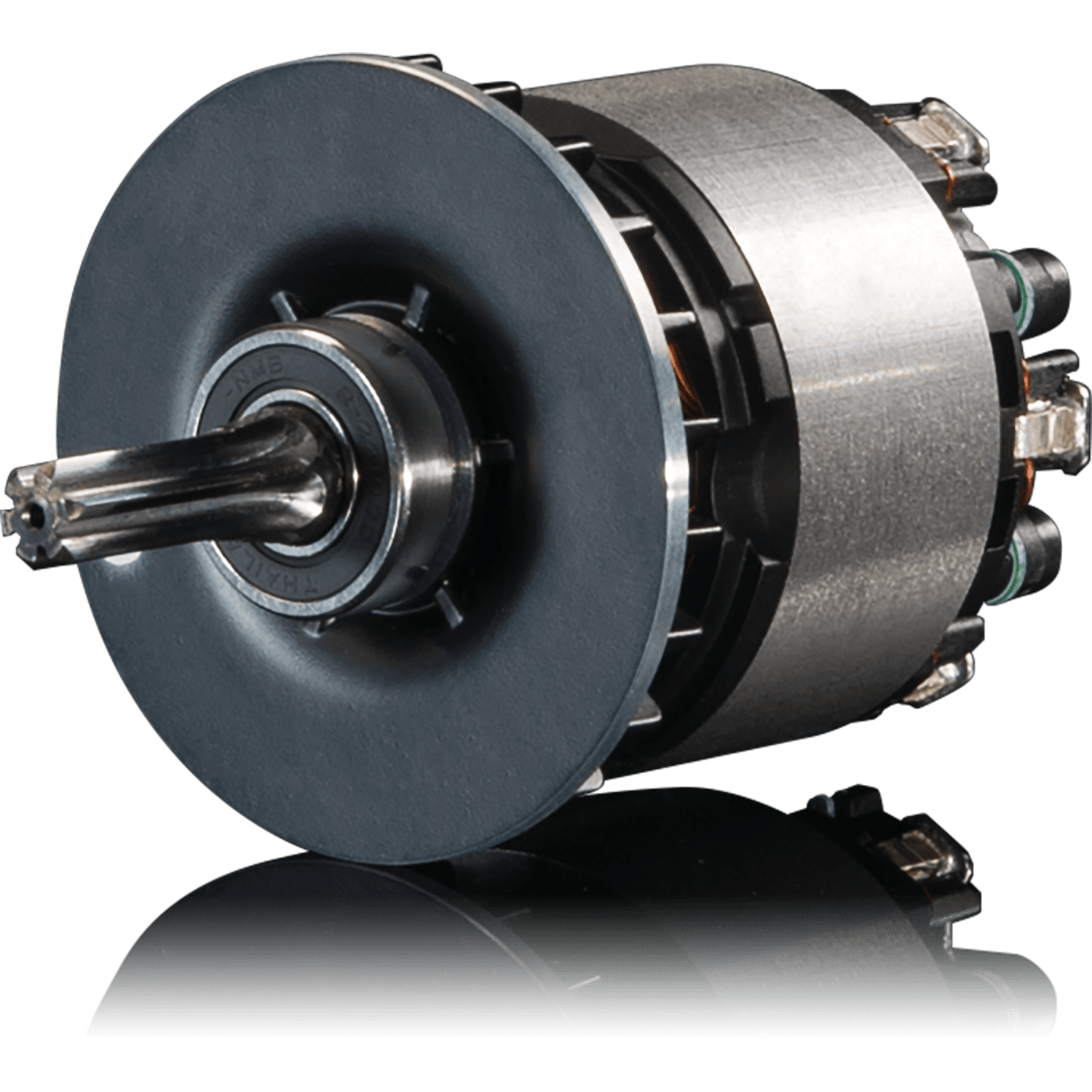 Precision-machined armature and rotor components of the Makita BL brushless motor engineered for high air volume and extended motor life.
