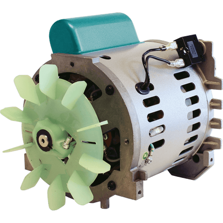 Makita MAC700 replacement 4-pole electric motor assembly with cooling fan and integrated thermal overload protection switch.