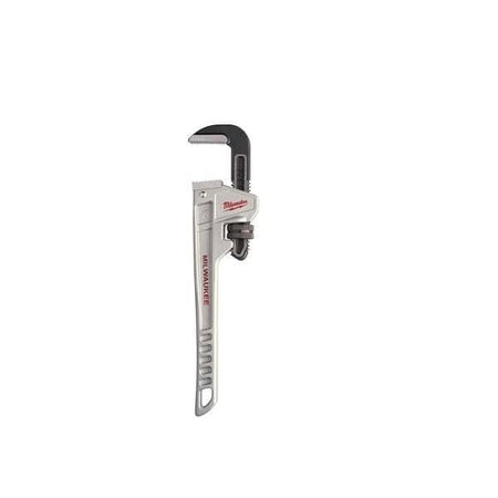 Milwaukee pipe wrench on a white background