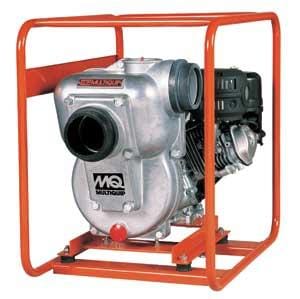 MultiQuip 4 Inch Suction Centrifugal Water Pump QP402H with Honda GX240 engine and cast iron impeller in steel frame