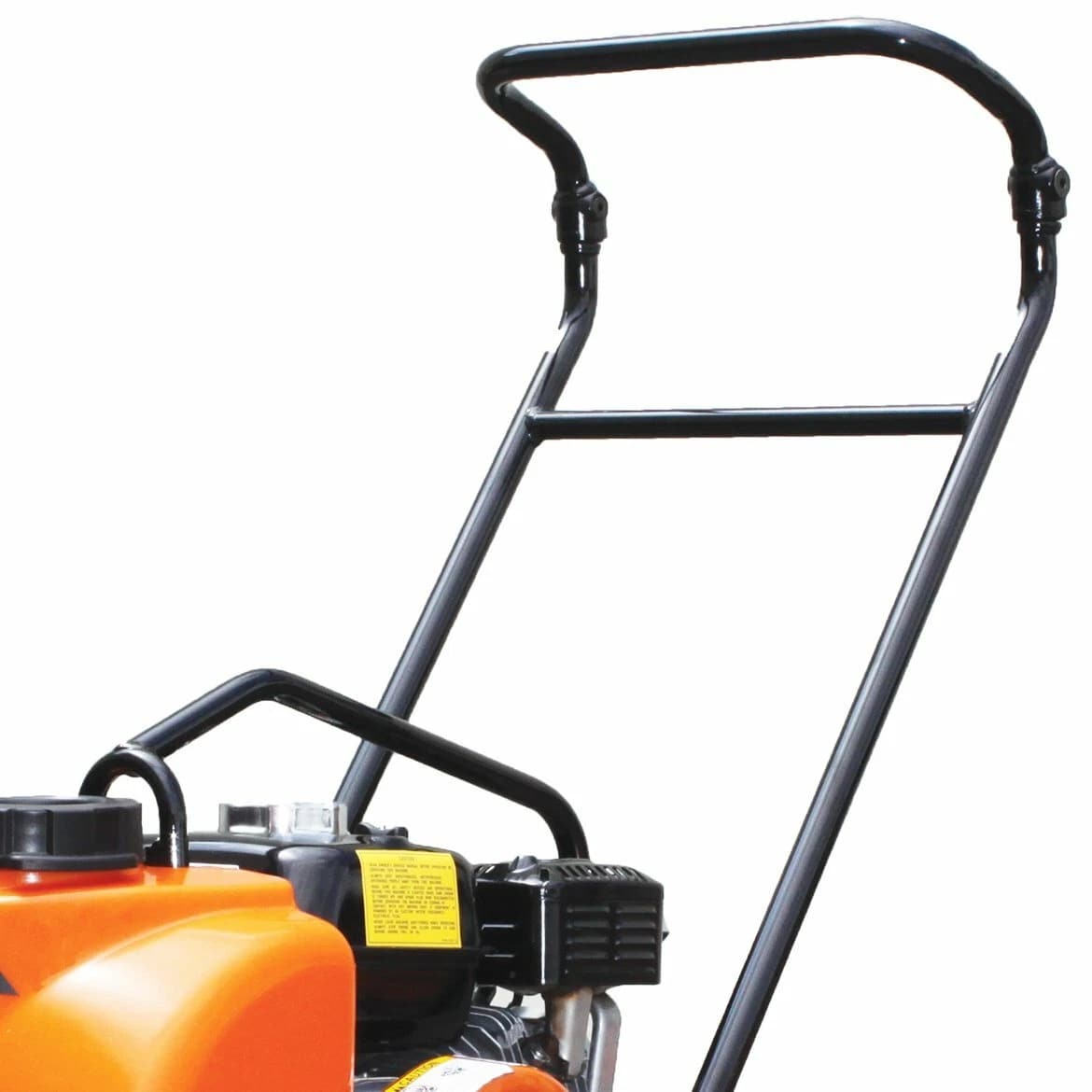 Detailed view of the anti-vibration handle system on the Multiquip compactor, designed to reduce operator fatigue and improve control during high-impact soil and subbase preparation.