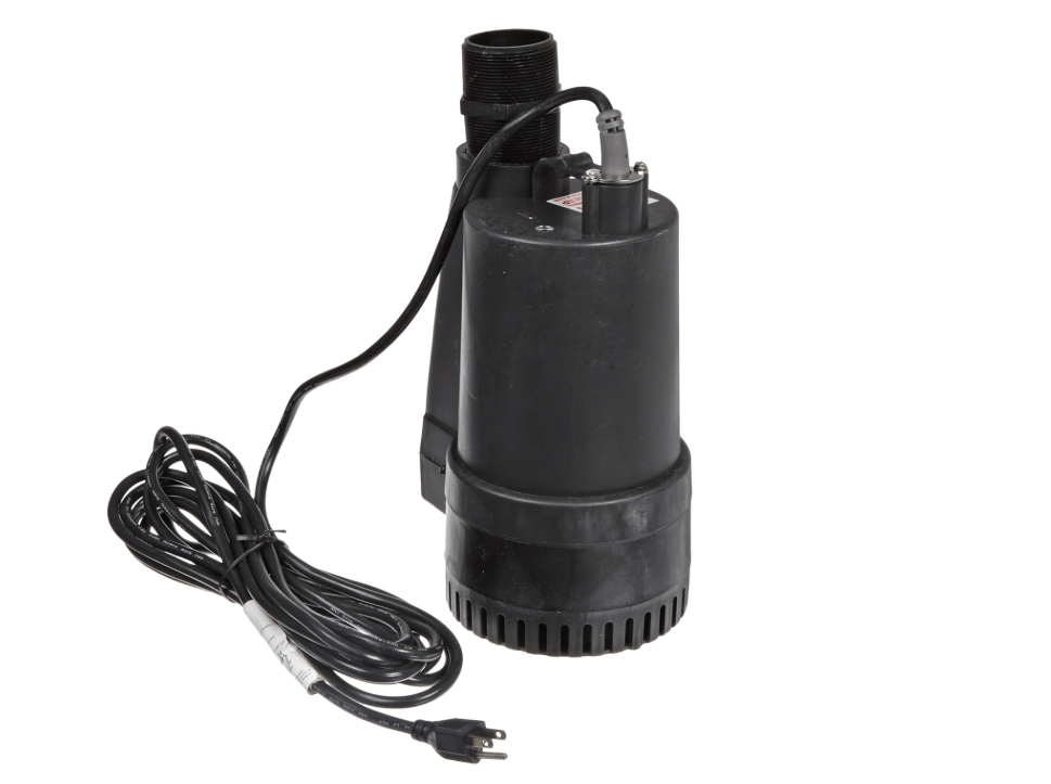 Multiquip SS233 Electric Submersible Centrifugal Pump with Single Phase Motor, 1/2 HP and 2 inch discharge port.