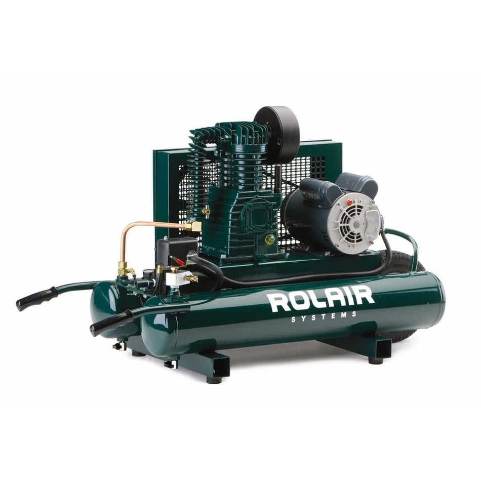 Image of ROLAIR 6820K17D 2 HP Air Compressor TWIN TANK HANDLES