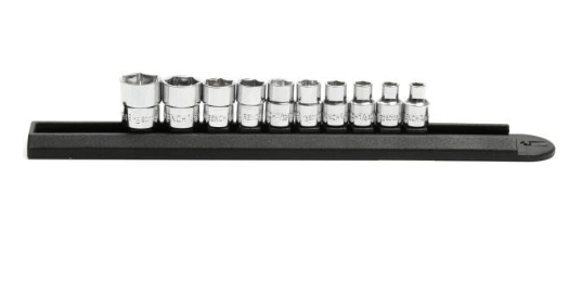 a 6-point SAE stubby socket set 