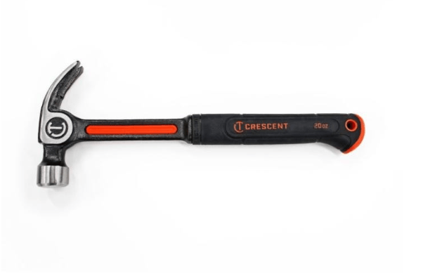 Crescent 20 oz VibeGuard Steel Curve Claw Hammer Single Tool (CHSGPC20)