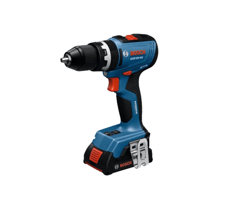 Bosch cordless drill driver GDB11V-16V with a blue and black body and orange accents, shown on a solid white background.