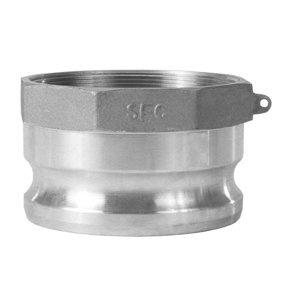 SealFast Female BSP x Male Adapter Cam & Groove Coupling Aluminum in sizes 3 to 6 inches for secure pipe connections