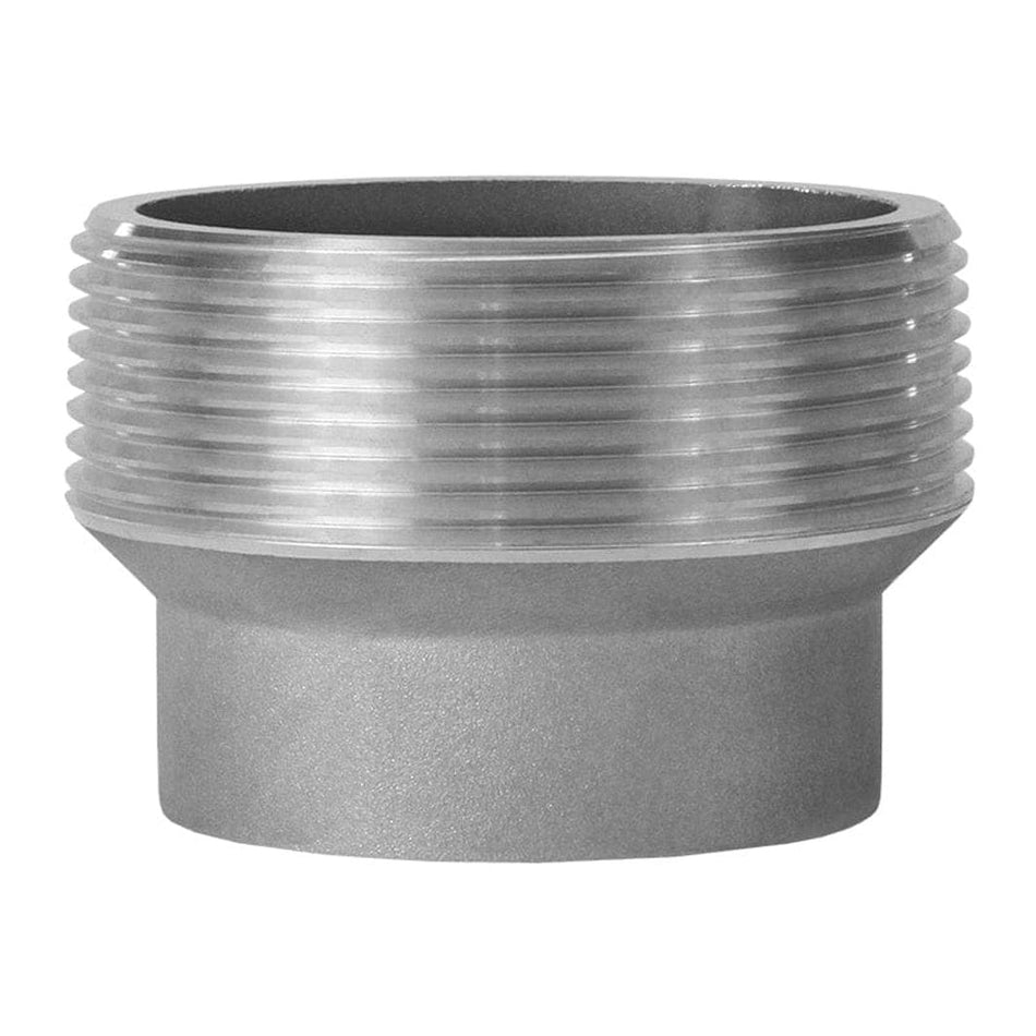 SealFast 3" Male NPT x 2" Female NPT Thread Reducer Fitting made of durable aluminum for pipe connections.
