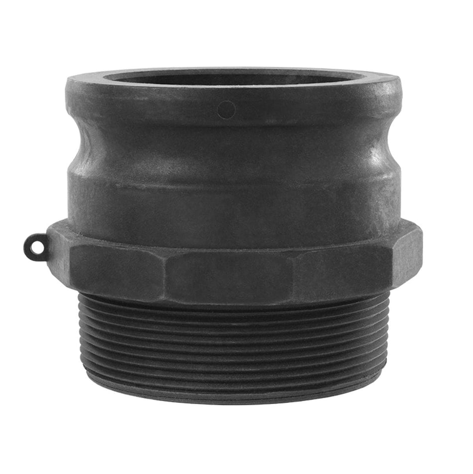 SealFast Polypropylene Type F Male Adapter with Male NPT threaded end Cam and Groove Coupling fitting