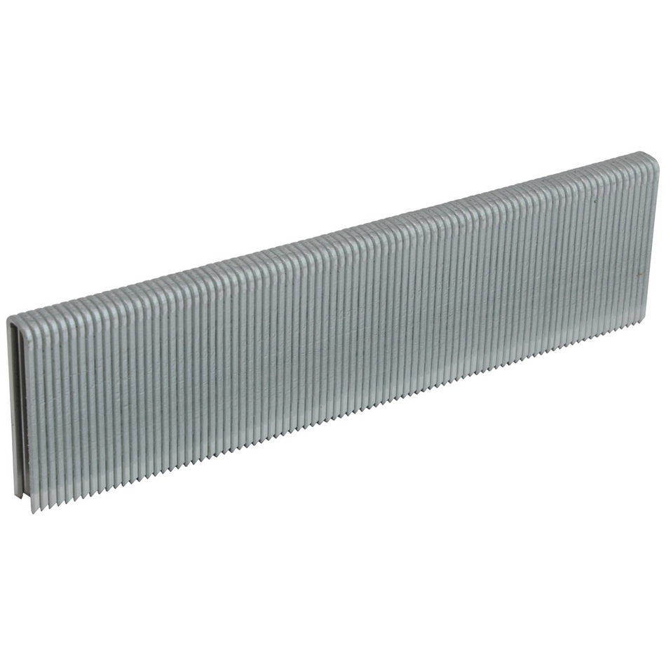 Spotnails 4807PG 18-gauge galvanized narrow crown staple strip with chisel points for split-free cabinetry and trim assembly.