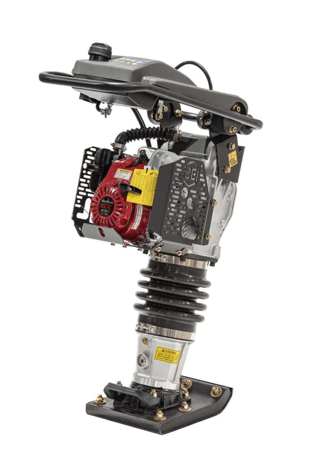 An angled studio view of the PR70H jumping jack highlighting the high-strength aircraft-grade lifting cable system that protects handle shock mounts from premature wear during transport and positioning.