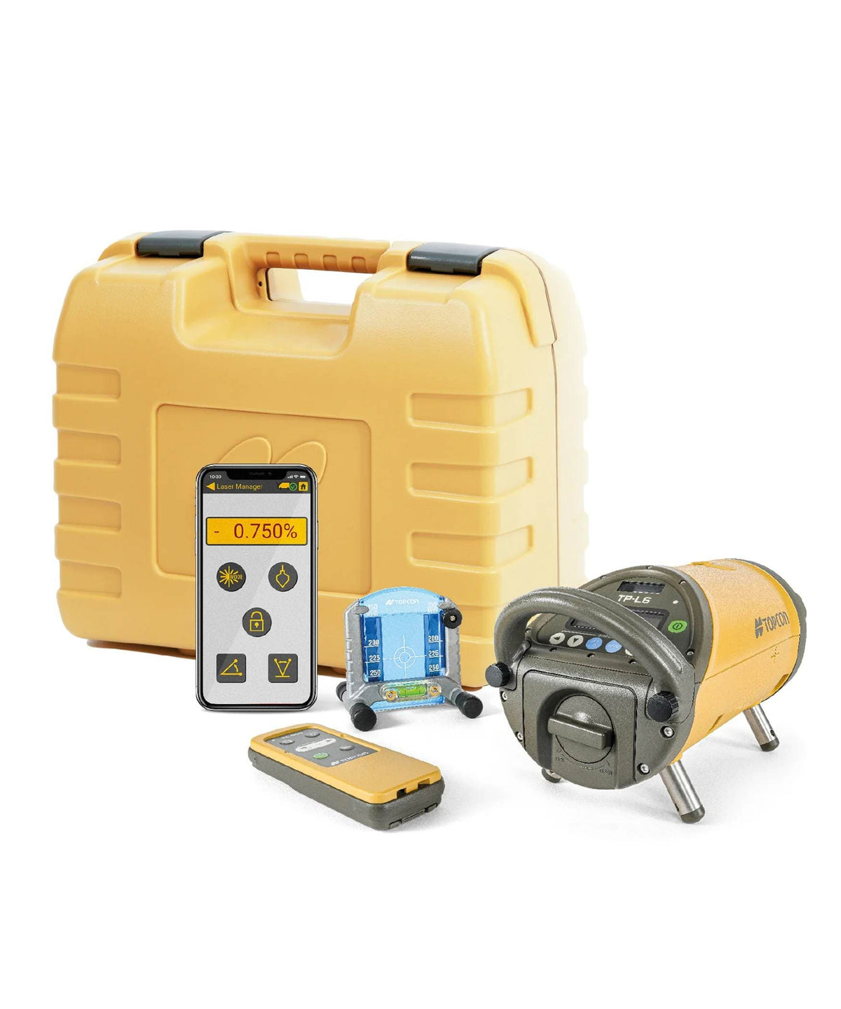 Topcon TP-L6 Green Beam Pipe Laser with Bluetooth Mobile App Control H ...
