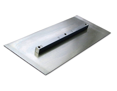 Close-up angled view of a single finish blade showing the central mounting bar and universal bolt pattern.
