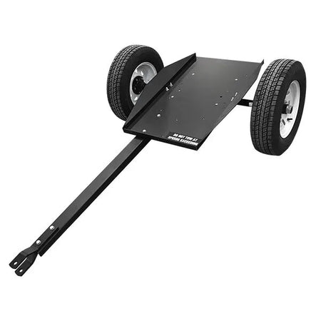 A three-quarter studio shot of the Winco TDM80 2-wheel PTO generator trailer.