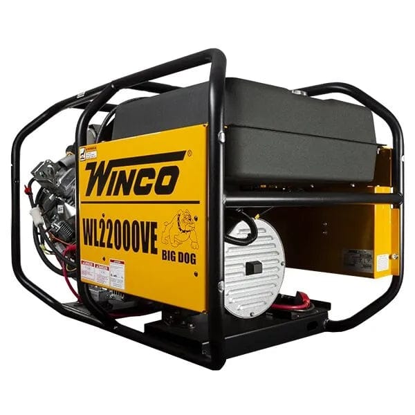 Winco WL22000VE-03/C Big Dog Industrial Portable Generator 19000W Running 22000W Starting Watts Briggs Vanguard 993cc Engine Anderson Full Power Receptacle Electric Start