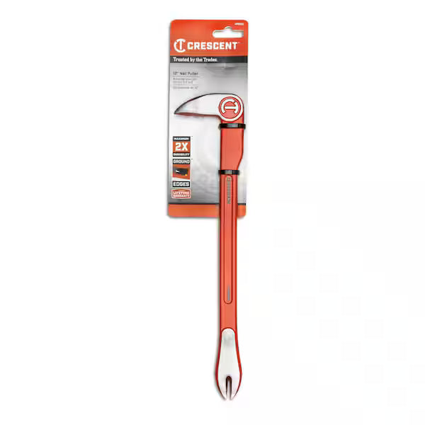 Crescent 1/4 inch nail punch tool in its retail blister packaging, featuring a bright orange handle and silver metal head.