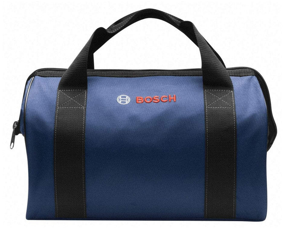 Bosch CW02 Medium Contractor Tool Bag 16 Inch Wide-Mouth Heavy-Duty Polyester Storage with Reinforced Handles and Self-Repairing Zipper