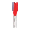 Freud Double Flute Straight Bit 1/4" Shank with carbide tips for grooving and edge-routing in wood and composites.