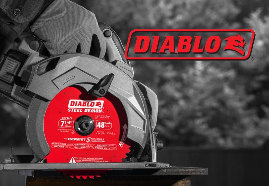 diablo image with logo and circular saw