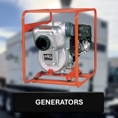 Generator with 'Multigroup' branding on a blurred background