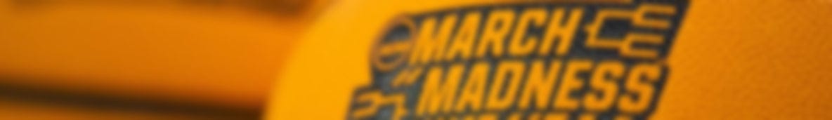 blurry march madness banner