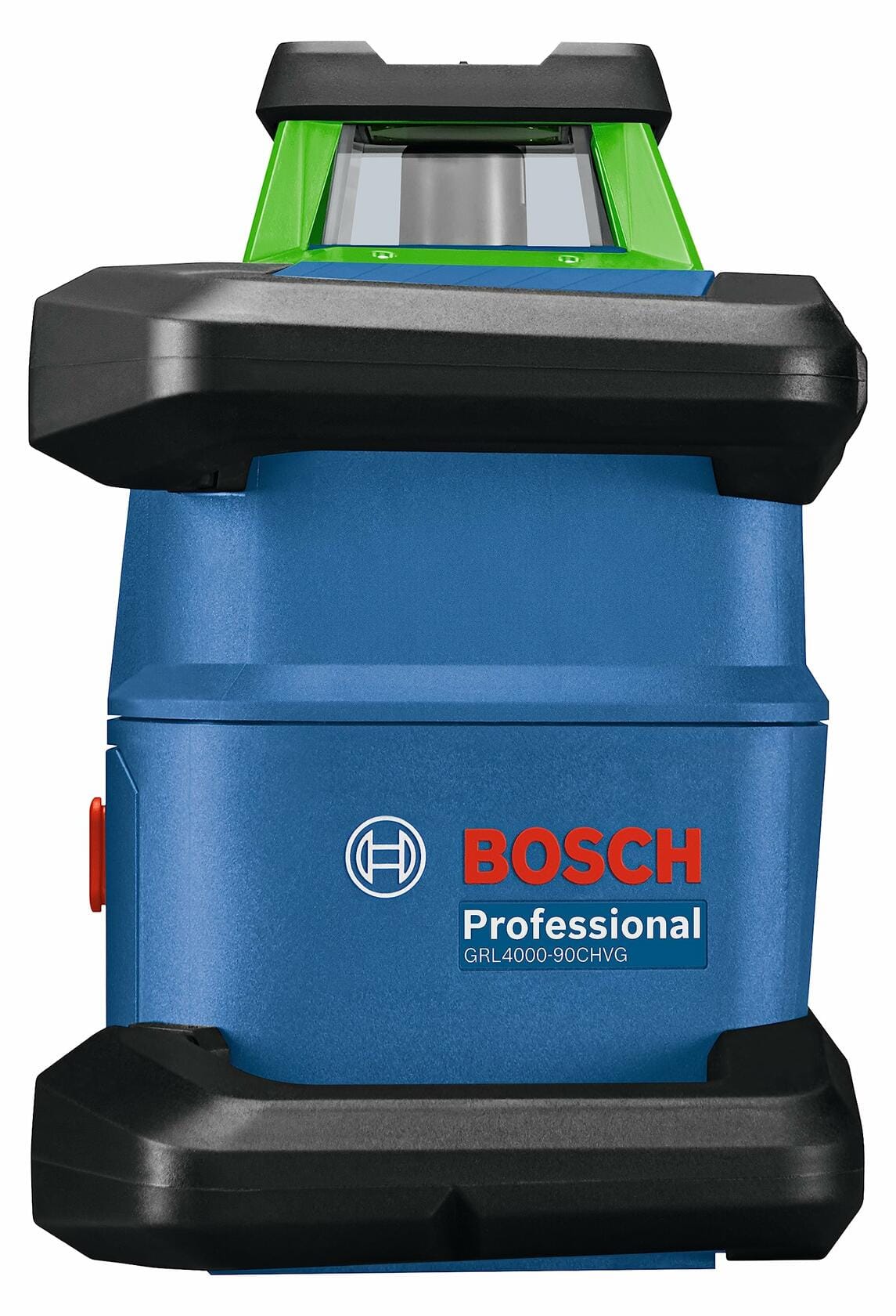 A side profile view of the Bosch Professional GRL4000-90CHVG rotary laser against a white background.