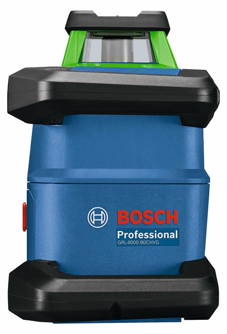 A side profile view of the Bosch Professional GRL4000-90CHVG rotary laser against a white background.