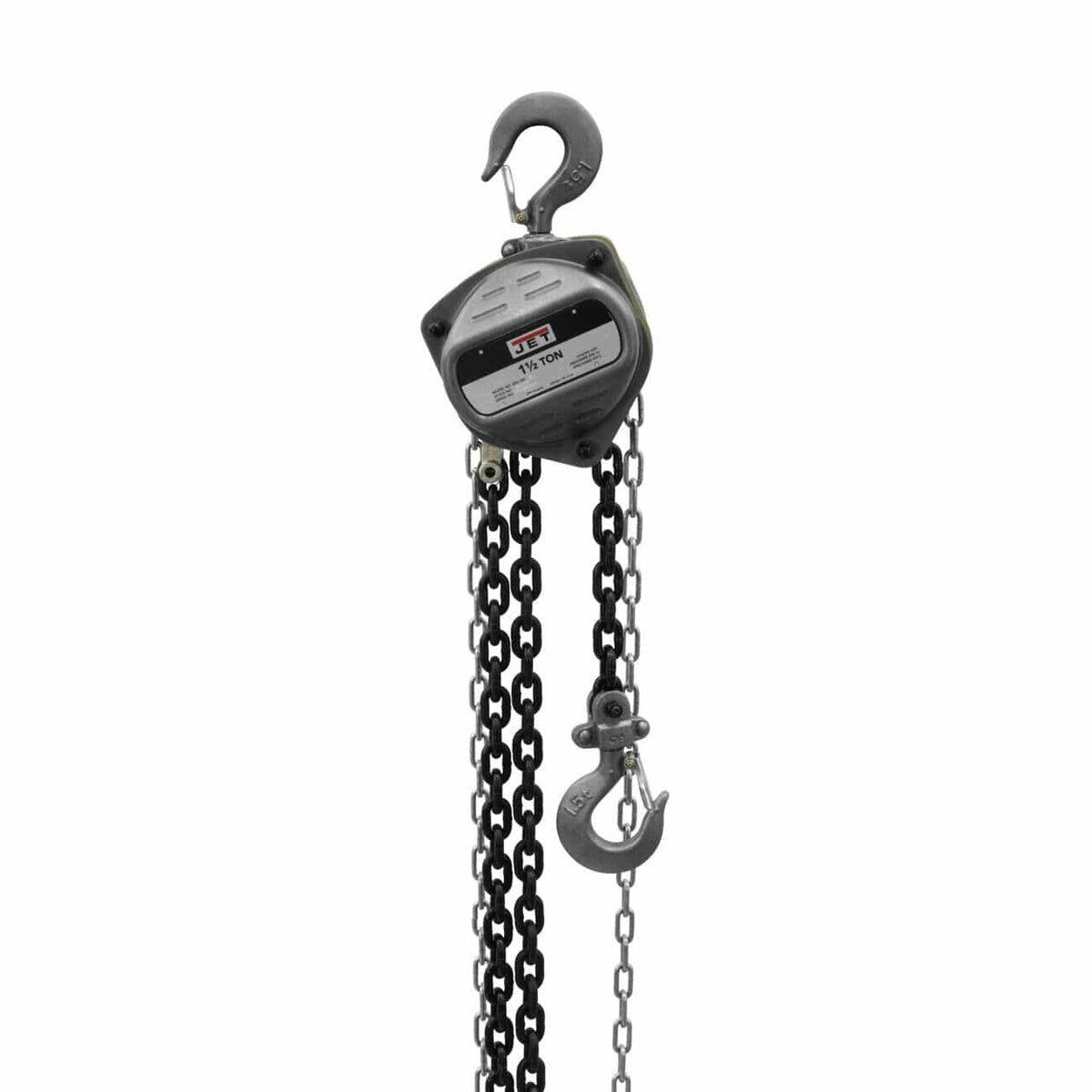 Chain hoist with a white background