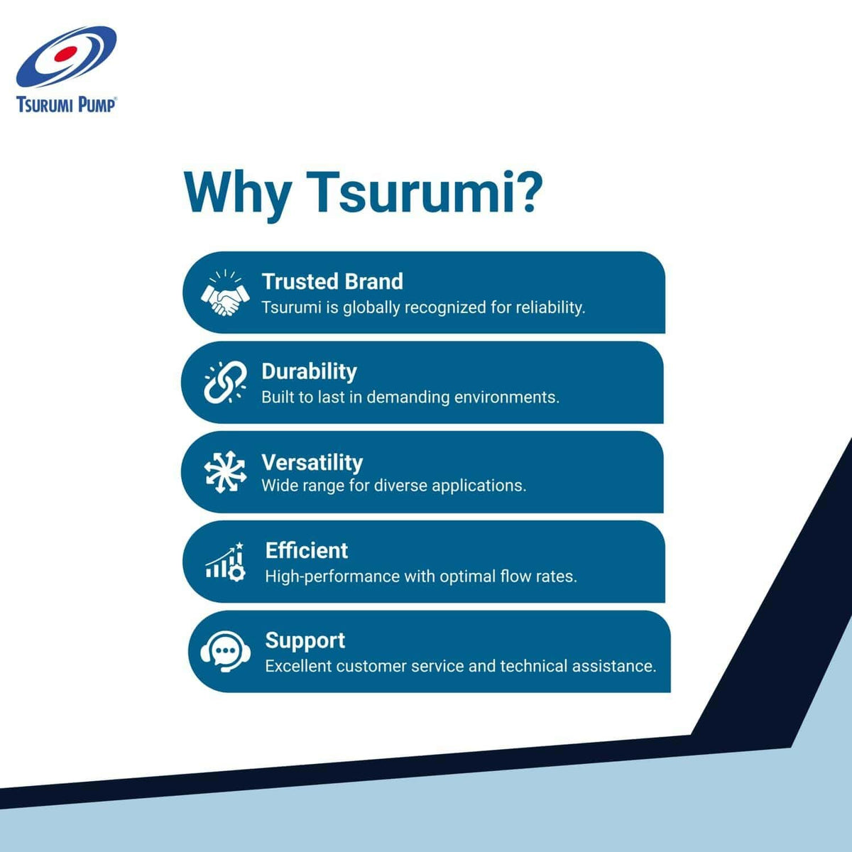 Tsurumi Pump HSZ2.4S Submersible Trash Pump with Float Switch 1/2 HP 115V 2" Discharge for Sand and Solids