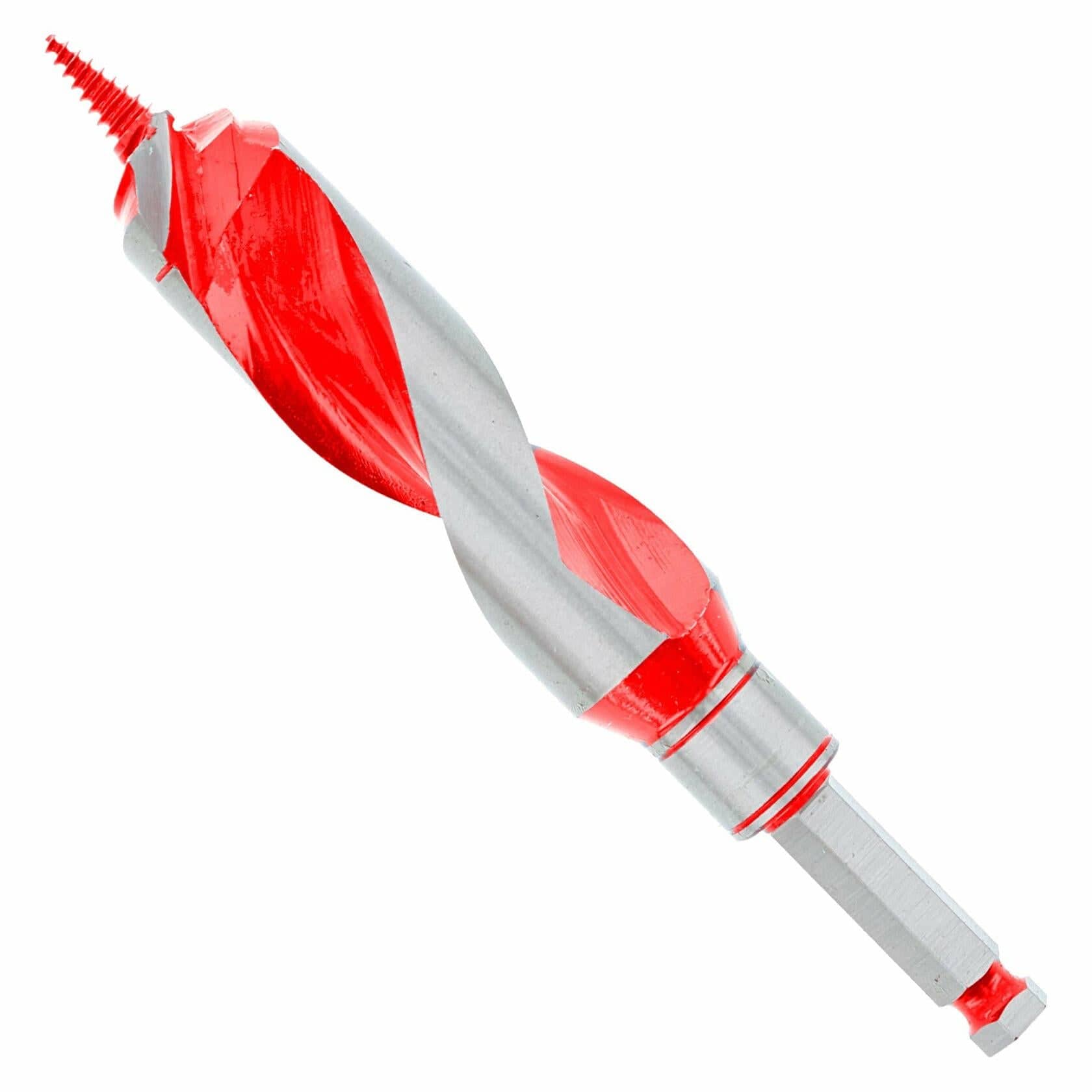 Diablo 1-1/4" Carbide Auger Bit 7.5" Length Hex Shank for Nail-Embedded Wood Drilling with Dura-Tip Deep Flutes