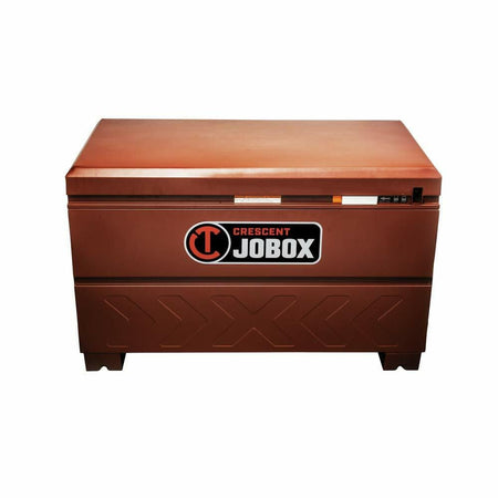 Brown tool box with 'Crescent JOBOX' logo on a white background
