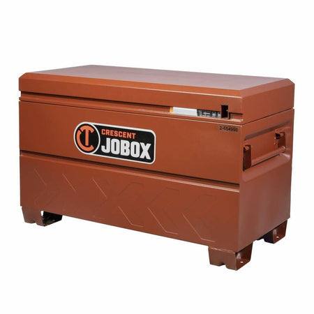 Brown tool box with 'Crescent JoBox' logo on a white background