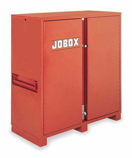 This image shows a Crescent JOBOX cabinet, a type of heavy-duty storage cabinet designed for job site or industrial use. 