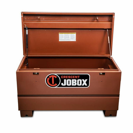 Brown tool box with 'Crescent Jobox' logo on a white background