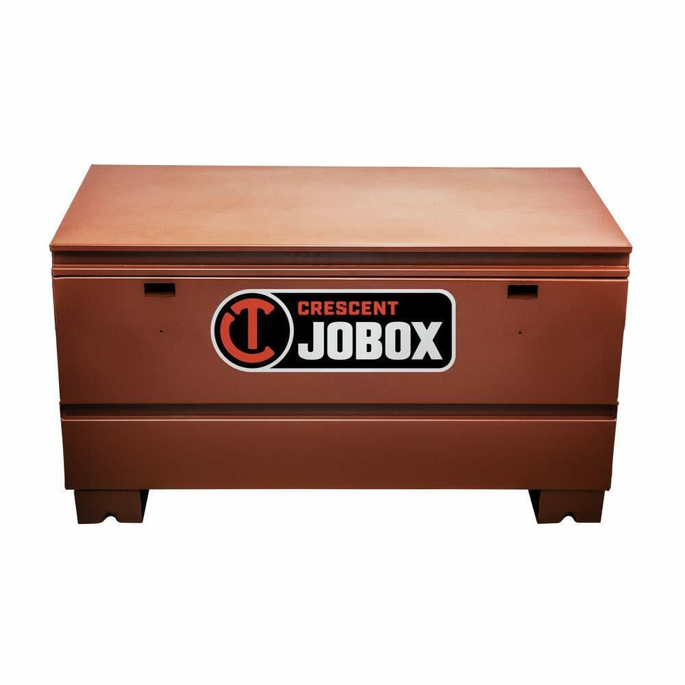 Brown tool box with 'Crescent Jobox' logo on a white background