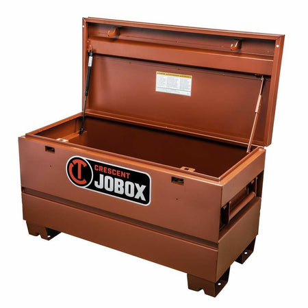 Brown tool box with 'Crescent Jobox' logo on a white background
