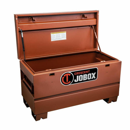 Brown tool box with 'Crecent Jobox' logo on a white background