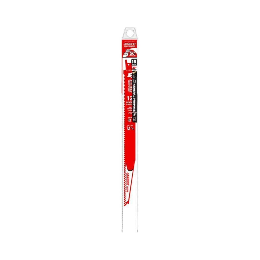 Red and white blade packaging on a white background