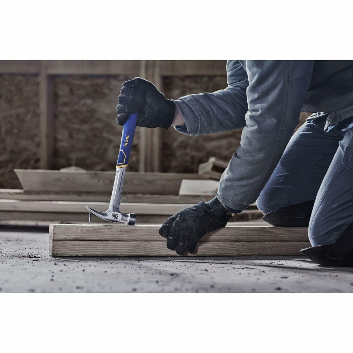 IRWIN Hammer Rip Claw 20 OZ with Ergonomic Textured Grip for durable and comfortable woodworking use