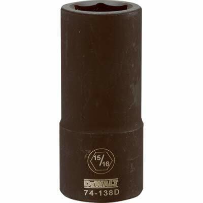 Stanley DWMT74138OSP SAE Deep Impact Socket 15/16 Inch 6-Point 3/4-Inch Drive Durable Steel Tool