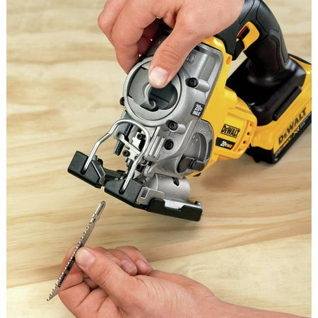 DEWALT 20V MAX Cordless Jig Saw Kit DCS331M1 with 4.0Ah Battery, Variable Speed and Keyless Blade Change System