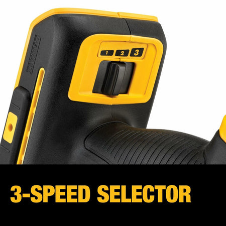 DEWALT 20V MAX XR Brushless Oscillating Multi-Tool DCS356B 3-Speed Selector Dial for Adjustable Cordless Power Settings