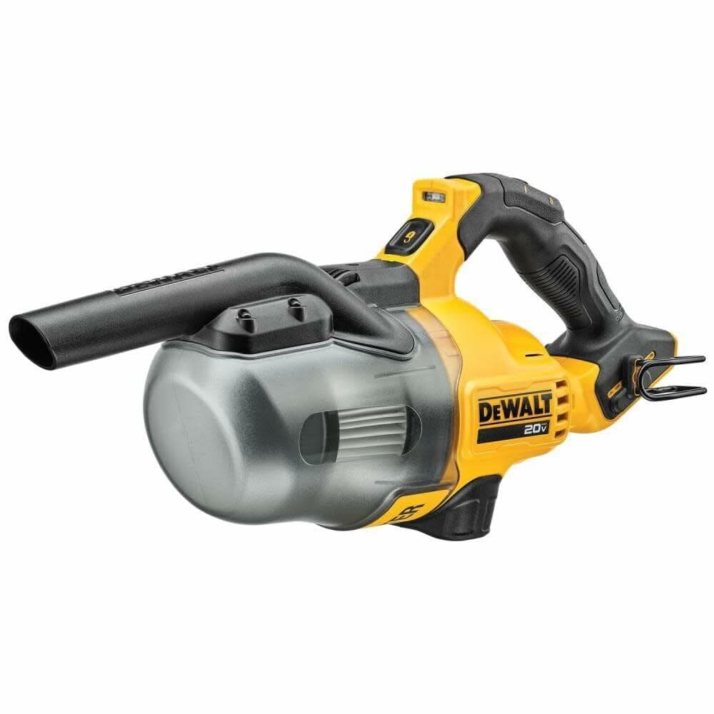 DEWALT 20V MAX Cordless Handheld Dry Vacuum DCV501HB with HEPA filtration and LED light for jobsite cleanup bare tool